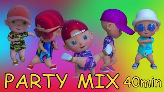 Kids Party Songs  Children Party Music  Video and Songs Party Mix  40 min Happy Playtime 🎉🎈🎊 [upl. by Kylie]