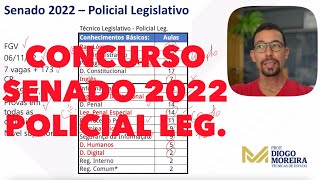 Concurso Senado 2022 Policial legislativo Análise do edital e dicas de estudo [upl. by Wilmer58]