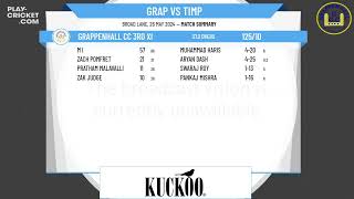 Grappenhall CC 3rd XI v Timperley CC 4th XI [upl. by Sheepshanks]