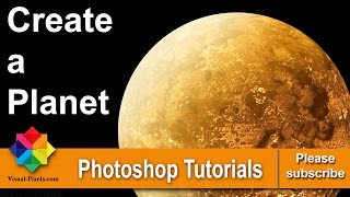 Photoshop Tutorial How to Create a Planet [upl. by Dazhahs]