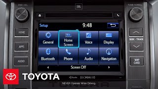 2014 Tundra HowTo Customizing the Entune™ Home Screen  Toyota [upl. by Korney]