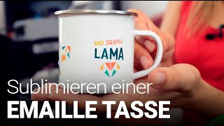 Sublimation einer Emaille Tasse [upl. by Auerbach]