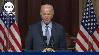 President Biden returns from Israel will address the nation Thursday  ABCNL [upl. by Arinaid]