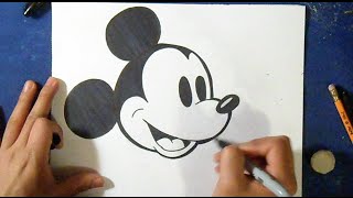 Como desenhar Mickey Mouse 4 [upl. by Cowan]