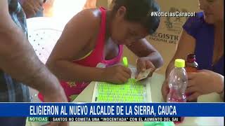 En elecciones atípicas habitantes de La Sierra en Cauca eligieron nuevo alcalde [upl. by Egiaf]