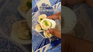 Coriander Boiled Eggs  Kettle Recipes shorts ytshorts boiledegg hostelrecipes cooking recipe [upl. by Anitram519]