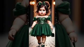 Cute beautiful babies 🥰 Follow aichonye cutebabies runway babyfashion ai [upl. by Wilkie]