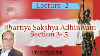 Bhartiya Sakshya Adhiniyam  Lecture 2 [upl. by Ainafets24]