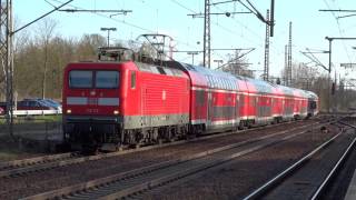 Ludwigsfelde Bahnhof Regionalzüge der Deutschen Bahn [upl. by Arrait999]