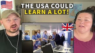 Americans React to the NHS  How The UKs Healthcare System Works [upl. by Nwavahs]