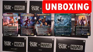 Unboxing  Marvel X Secret Lair Heroic Bundle ONLY RAINBOW FOIL [upl. by Felix]