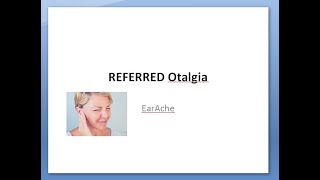 ENT Referred Otalgia Other Cause of Ear Pain due to From Teeth Dental Throat why my reason for [upl. by Ecienaj]