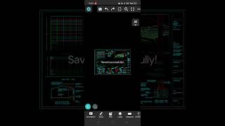 Convert dwg to dxf or dxf to dwg by Mobile DWG FastView [upl. by Yadahs]