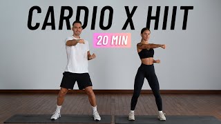 20 MIN CARDIO HIIT WORKOUT  ALL STANDING  Full Body No Equipment No Repeats [upl. by Bret332]