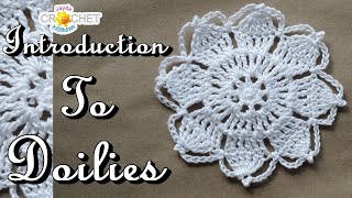 Introduction To Doilies Crochet Tutorial and Vlog [upl. by Enomaj940]