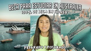 Beca COMPLETA para ESTUDIAR EN AUSTRALIA 🇦🇺  Beca de PREGRADO y POSGRADO [upl. by Tyree]