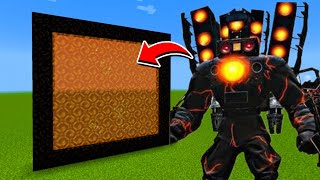 How to Make A Portal To Energized Titan Speakerman Dimension in Minecraft [upl. by Dayir790]