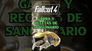 Garra y recetas de sanguinario fallout4 fallout guia videojuegos [upl. by Gwendolyn813]