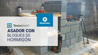 Especiales Tensolite Asador con bloques de hormigón Tensoblock [upl. by Sutelc]