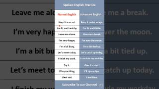 Basic English vs Advanced English learnenglish spokenenglish [upl. by Annaiel915]