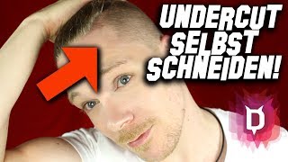 UNDERCUT SELBER SCHNEIDEN  Haare selber schneiden mit Anleitung zum Nachmachen [upl. by Gratia]