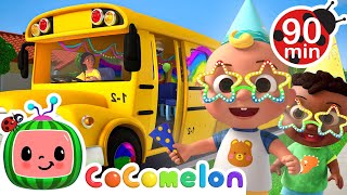 Wheels on the Party Bus Hapy Birthday JJ 🥳🚌  CoComelon  Nursery Rhymes for Babies [upl. by Vig89]