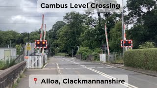 Cambus Level Crossing Clackmannanshire [upl. by Huxham647]