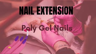 Poly Gel Nail Extensions and Gel Paint Application by [upl. by Broek]