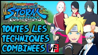 TOUTES LES TECHNIQUES SECRETES COMBINÉES EN VF NARUTO X BORUTO  ULTIMATE NINJA STORM CONNECTIONS [upl. by Lirva]