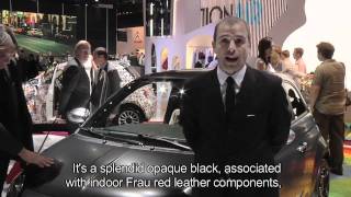 Fiat  2010 Paris Motor Show  500 BlackJack exclusive interview with Fabio Galetto [upl. by Anaib]