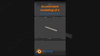 Speed modeling of a Chocolate bar in Blender 3D modélisation3d blender3d blender animation [upl. by Pegasus]