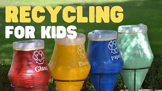 Recycling for Kids  Learn how to Reduce Reuse and Recycle [upl. by Shanahan]