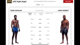 Chidi Njokuani vs Jared Gooden Prediction ufcvegas98 chidinjokuani jaredgooden [upl. by Odrautse]