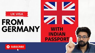 How to get visa for UK with an Indian Passport from Germany  UK Visit Visa  Indians In Germany [upl. by Mears]