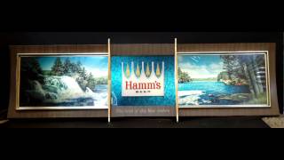 Hamms Beer Waterfall Vintage Illuminated Motion Sign [upl. by Uba847]