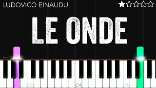 Ludovico Einaudi  Le Onde  EASY Piano Tutorial [upl. by Byler]