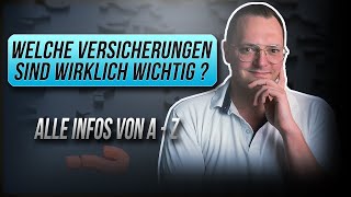 Die wichtigsten Versicherungen  Einfach erklärt in unter 5 Minuten [upl. by Eydnarb]