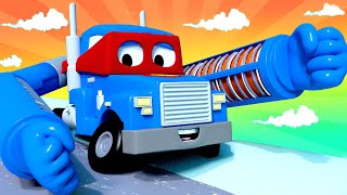 The radiator truck  Carl the Super Truck  Car City  Cars and Trucks Cartoon for kids [upl. by Lalla]