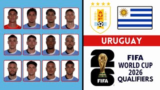 Uruguay Squad FIFA World Cup 2026 Qualifiers  October 2024  Roster Insight [upl. by Einahpats]