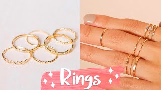 12 DIY Rings EASY amp Adjustable How To Make a Ring  Create Your Own Accessories [upl. by Ramahs598]