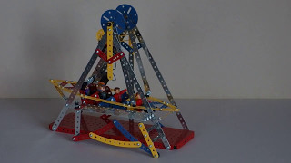 Meccano Swing Boat from Ferrys WheelSet 8257 P5060203 [upl. by Nairim]