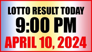 Lotto Result Today 9pm Draw April 10 2024 Swertres Ez2 Pcso [upl. by Lesab163]