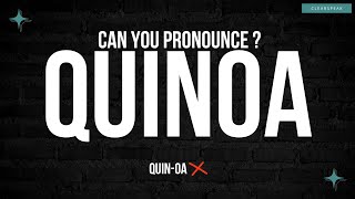 How to Pronounce Quinoa in English [upl. by Irehs]