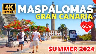 MASPALOMAS Gran Canaria Summer 2024 🔴 Lopesan Costa Meloneras Resort to Maspalomas Lighthouse [upl. by Saravat324]