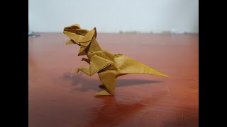 딜로포사우루스 접기Dilophosaurus Origami [upl. by Puklich711]