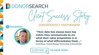 DonorPerfect and DonorSearch Partnership [upl. by Nosam]