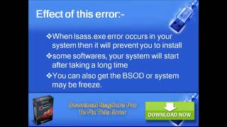 How to fix windows error Lsassexe [upl. by Assen]