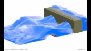 Multiphase flow simulation with obstacles ∇ OpenFOAM® [upl. by Spooner308]