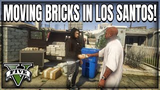 Moving Bricks In Los Santos  GTA 5 RP  Grizzley World Whitelist  GTA RP [upl. by Siloa]