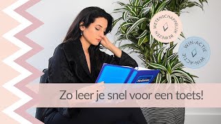 Tips om SNEL voor een Proefwerk Examen of Tentamen te Leren  DEEL 2 Studietips  Psycholoog Najla [upl. by Scever]